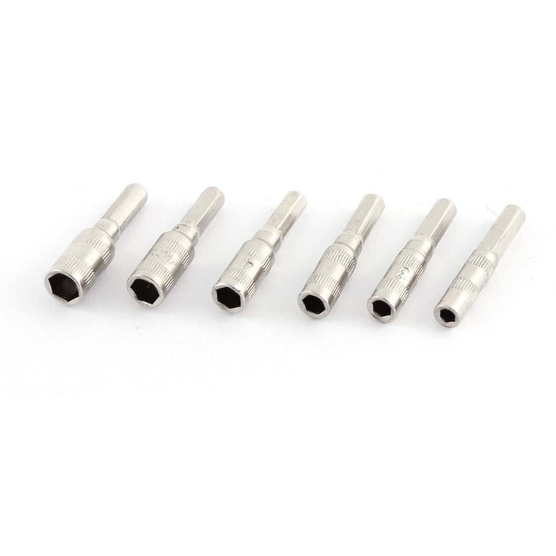 uxcell A15052300ux0043 6 in 1 H4 Shank 2.5mm 3mm 3.5mm 4mm 4.5mm 5mm 6 Points Hex Socket