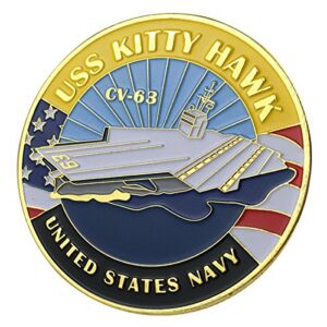 u.s. navy uss kitty hawk / cv-63 gp challenge coin 1127#