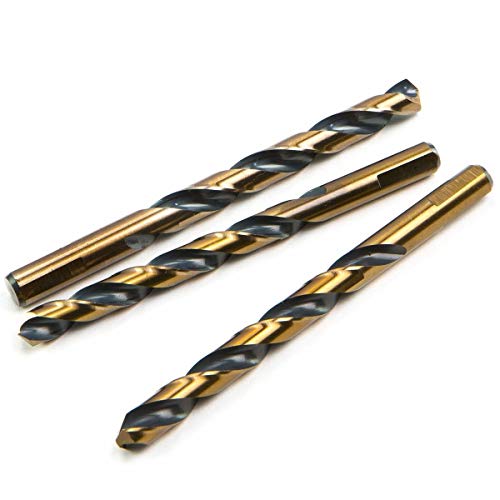 XtremepowerUS 29-Pieces High Speed Drill Bit Set with Black and Gold Finish Index Size with Round Case Belt Clip