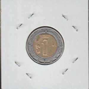 2002 Mexico National Arms, Eagle Left $1 Choice About Uncirculated