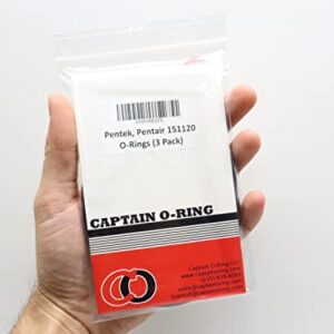 Captain O-Ring - Replacement 151120 O-Ring compatible with Pentek Water Filter Housing (3 Pack) [also called 152030, W34-OR, WFAO150, etc)