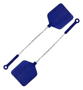 fly swatter with wire handles 2 pack, assorted colors