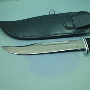 Custom knife sheath for the buck 120 knife. The sheath is made out of 10 ounce water buffalo hide leather. The water buffalo leather is soft pliable and durable. The sheath is a right hand carry with a belt loop that will take up to a 3 inch belt. The she