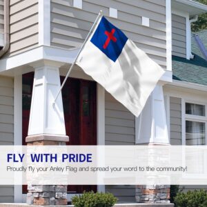 Anley Fly Breeze 3x5 Foot Christian Flag - Vivid Color and Fade proof - Canvas Header and Double Stitched - Religious Flags Polyester with Brass Grommets 3 X 5 Ft