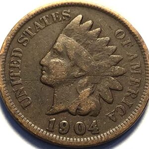 1904 P Indian Head Cent Penny Seller Very Good