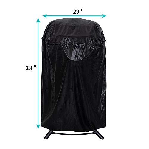 iCOVER Vertical Round Smoker Cover Outdoor BBQ Barbecue Cover, Dome Smoker Cover, Water Smoker Cover, Bullet Smokers Cover, Vertical fire Pit Cover for Char-Broil Weber George Foreman Brinkmann