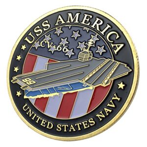 u.s. navy uss america / cv-66 gp challenge coin 1134#