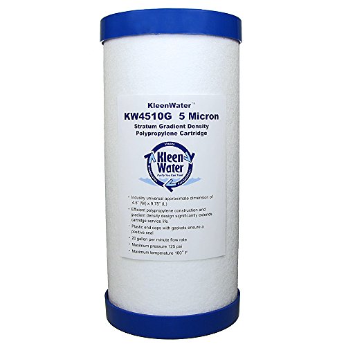 KleenWater Filter Compatible with Pentek DGD-5005, Melt Blown Polypropylene Replacement Cartridge 4.5 x 10 Inch