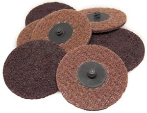 benchmark abrasives 3" quick change nylon surface conditioning discs for sanding polishing paint removal with male r-type backing, use with die grinder - (25 pack)(medium)