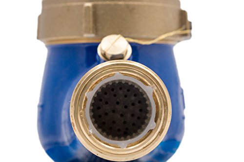 PRM 1 Inch NPT Multi Jet Water Meter with Pulse Output, Brass Body - Not for Potable Water