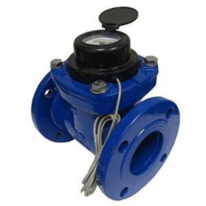 prm 3 inch flanged multi-jet water meter with pulse output, not for potable water
