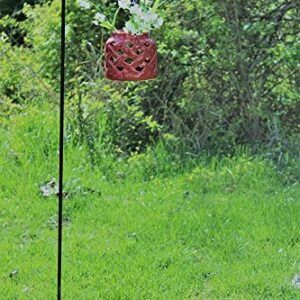 Ashman Black Shepherd Hook 48 Inch (2 Pack), 10MM Thick, Super Strong, Rust Resistant Steel Hook Ideal for Use at Weddings, Hanging Plant Baskets, Solar Lights, Lanterns, Bird Feeders.