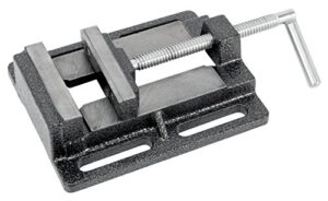 performance tool w3902 drill press vise with replaceable hardened steel jaws and precision ground base for milling and grinding, 4-inch jaw opening