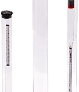 HomeBrewStuff Proof and Beer 2X Hydrometer and Test Jar Combo for Homebrew Wine Moonshine Distilling