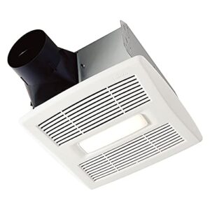 broan-nutone ae80bl invent series single-speed fan with led light, ceiling room-side installation bathroom exhaust fan, energy star certified, 1.5 sones, , white , 80 cfm 1.5 sones