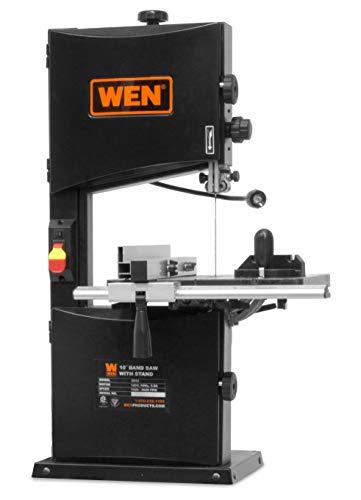 WEN 3962T 3.5-Amp 10-Inch Two-Speed Band Saw with Stand and Worklight