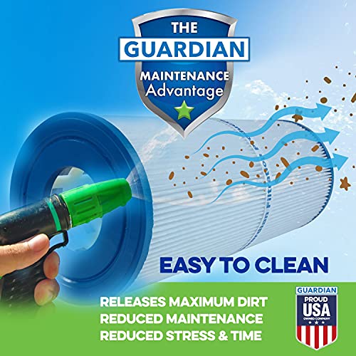 Guardian Filtration Products Pool Filter Replacement for Unicel C-9410, Pleatco PAP100-4, Filbur FC-0686,Cartridge,SP100 Predator 100,PENTAIR Clean & Clear 100, PAC FAB, PAP100