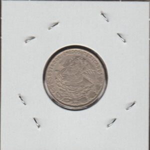 1979 Mexico National Arms, Eagle Left Twenty Cent Piece Choice About Uncirculated