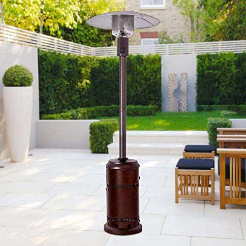 Outdoor Patio Heater, Steel With Bronze Finish, 40,000-BTU