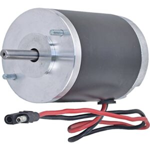 discount starter & alternator salt spreader motor compatible with/replacement for buyers atvs15 atvs 15 salt dog sab0189, 3000966 12 volt, 3.002in od, 0.315in shaft od, 5.748in length