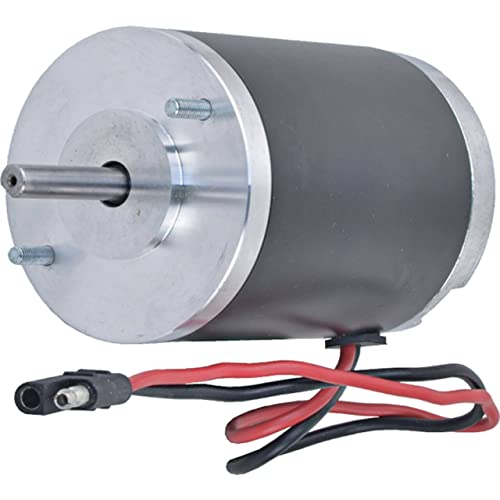 DISCOUNT STARTER & ALTERNATOR Salt Spreader Motor Compatible With/Replacement For Buyers ATVS15 ATVS 15 Salt Dog SAB0189, 3000966 12 Volt, 3.002in OD, 0.315in Shaft OD, 5.748in Length