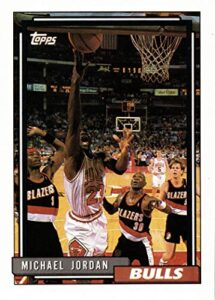 1992-93 topps #141 michael jordan basketball card - 1st topps card