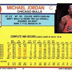 1992-93 Topps #141 Michael Jordan Basketball Card - 1st Topps Card