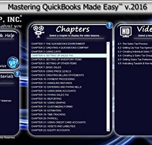 TEACHUCOMP Video Training Tutorial for QuickBooks v. 2016 Product Key Card (Download) Course and PDF Manual