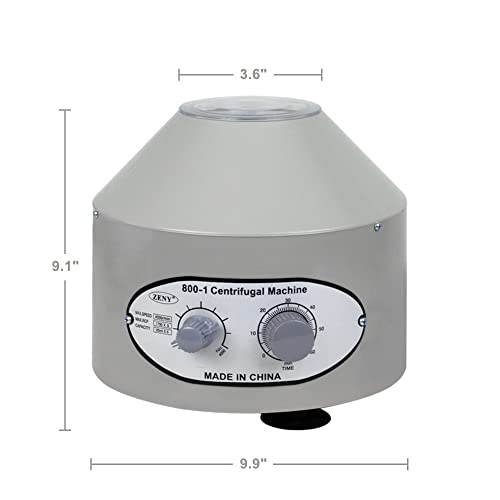 SUPER DEAL Electric Lab Laboratory Centrifuge Machine, Desktop Lab Medical Practice with Timer and Speed Control Low Speed 4000 RPM Capacity 20 ml x 6-110v