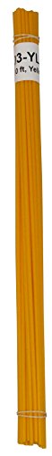 High Density Polyethylene (HDPE) Plastic Welding Rod, 1/8" Diameter, 30 ft, Yellow