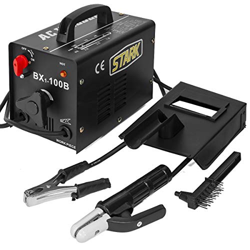 XtremepowerUS Portable 100 AMP Electric Arc Welder Soldering Welding Machine Stick Welder Mask With Accessories