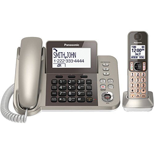 Panasonic KXTGF350N Dect 1-Handset Landline Telephone (Renewed)