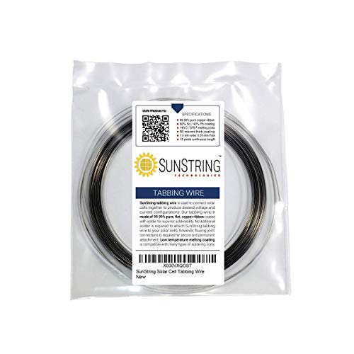 SunString Solar Cell Tabbing Wire, 10 Yards