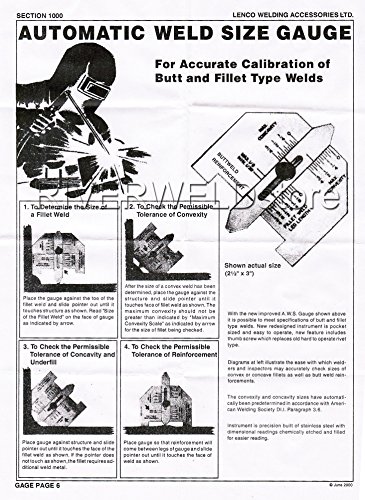 RIVERWELD Automatic Weld Size Fillet Weld Butt Weld Welding Gauge Stainless Steel Inch Inspection Gauge