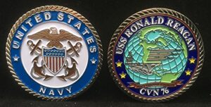 uss ronald reagan cvn 76 (officer) challenge coin