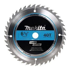 makita t-01410 6-1/2" 40t carbide-tipped circular saw blade, fine crosscutting