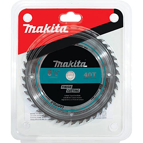 Makita T-01410 6-1/2" 40T Carbide-Tipped Circular Saw Blade, Fine Crosscutting