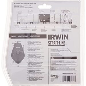 IRWIN STRAIT-LINE Chalk Line, Speedline Reel, Red, 100 ft. (1932885),2 Piece Set