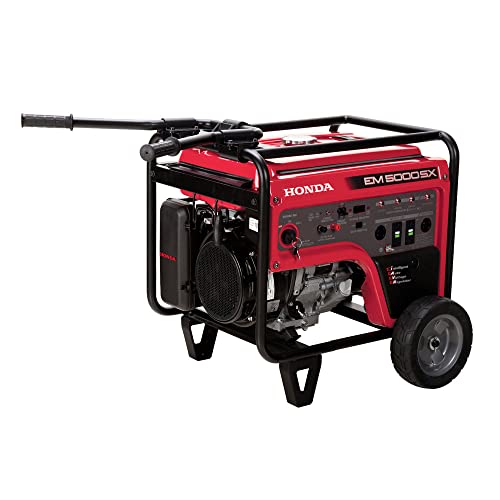 Honda 663640 EM5000SX 120V/240V 5000-Watt 389cc Portable Generator with Co-Minder