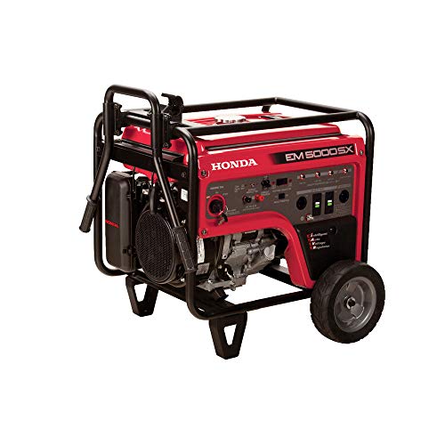 Honda 663640 EM5000SX 120V/240V 5000-Watt 389cc Portable Generator with Co-Minder