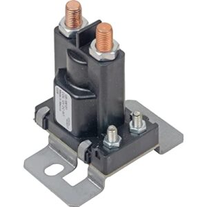 New 12 Volt Solenoid Relay Compatible With/Replacement For Meyer 56134, Western 56134 Upright 4-Post 4 Terminals, Flat 180 (F180) Mounting, 80 Continuous Amps, 400 Surge Amps