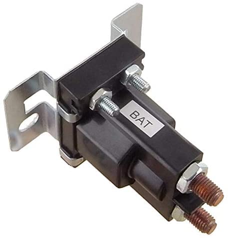 New 12 Volt Solenoid Relay Compatible With/Replacement For Meyer 56134, Western 56134 Upright 4-Post 4 Terminals, Flat 180 (F180) Mounting, 80 Continuous Amps, 400 Surge Amps