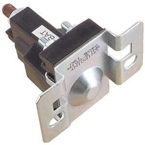 New 12 Volt Solenoid Relay Compatible With/Replacement For Meyer 56134, Western 56134 Upright 4-Post 4 Terminals, Flat 180 (F180) Mounting, 80 Continuous Amps, 400 Surge Amps