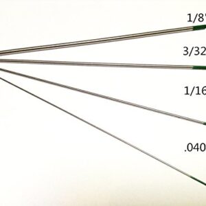 WeldingCity 10-pk Premium TIG Welding Tungsten Electrode Rod Pure (Green, EW-P) 3/32" x 7" | 10-pcs