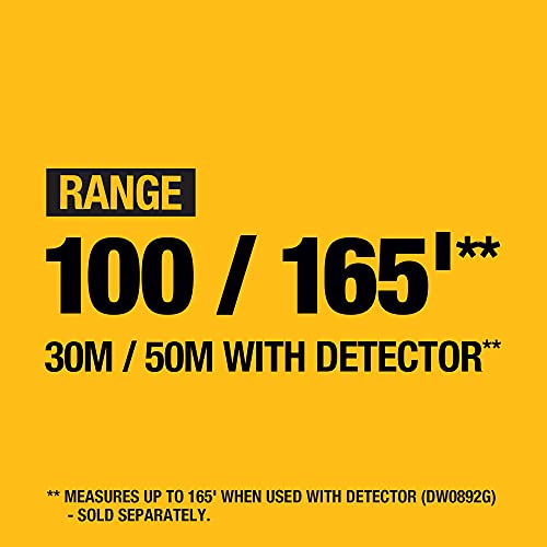 DEWALT 12V MAX Laser Level, Green Line Laser, 3-Way, 360 Degree Professional Laser, Cordless/Rechargeable (DW089LG),Yellow