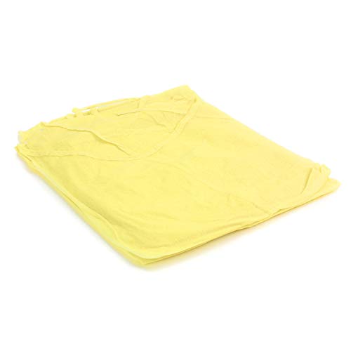 Ever Ready First Aid Isolation Gown with Elastic Wrists, Fluid Resistant, Yellow (Pack of 10)