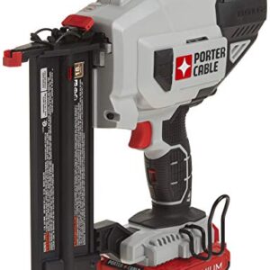 PORTER-CABLE 20V MAX* Cordless Brad Nailer Kit with 1 Battery, 18GA (PCC790LA)