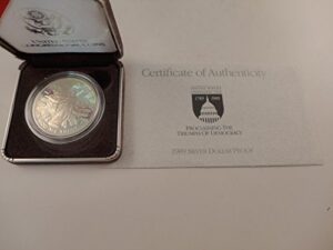 1989 united states congressional coin proof silver dollar $1 mint state us mint
