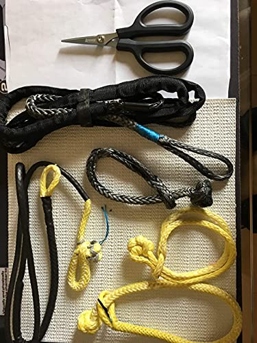 Ascend Tools 6-1/4 inch Carbon Steel Shears - Kevlar, Dyneema, Vectran, Spectra, Technora, Nomex, Innegra, Dacron, Fiberglass, Carbon Fiber, Breathers fiber cable