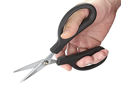 Ascend Tools 6-1/4 inch Carbon Steel Shears - Kevlar, Dyneema, Vectran, Spectra, Technora, Nomex, Innegra, Dacron, Fiberglass, Carbon Fiber, Breathers fiber cable